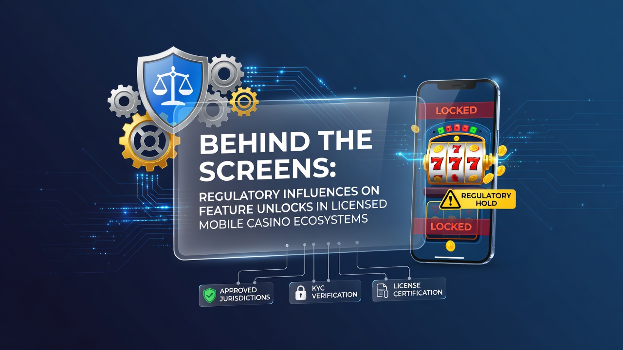 Regulatorische Dokumente und mobile Casino-Apps auf einem Schreibtisch mit Fokus auf Lizenzunterlagen und Smartphone-Bildschirme
