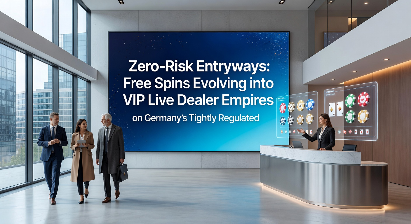 Detaillierte Darstellung eines VIP-Live-Dealer-Tisches auf einem Smartphone-Bildschirm, mit Free-Spins-Icons und regulatorischen Siegeln im Hintergrund